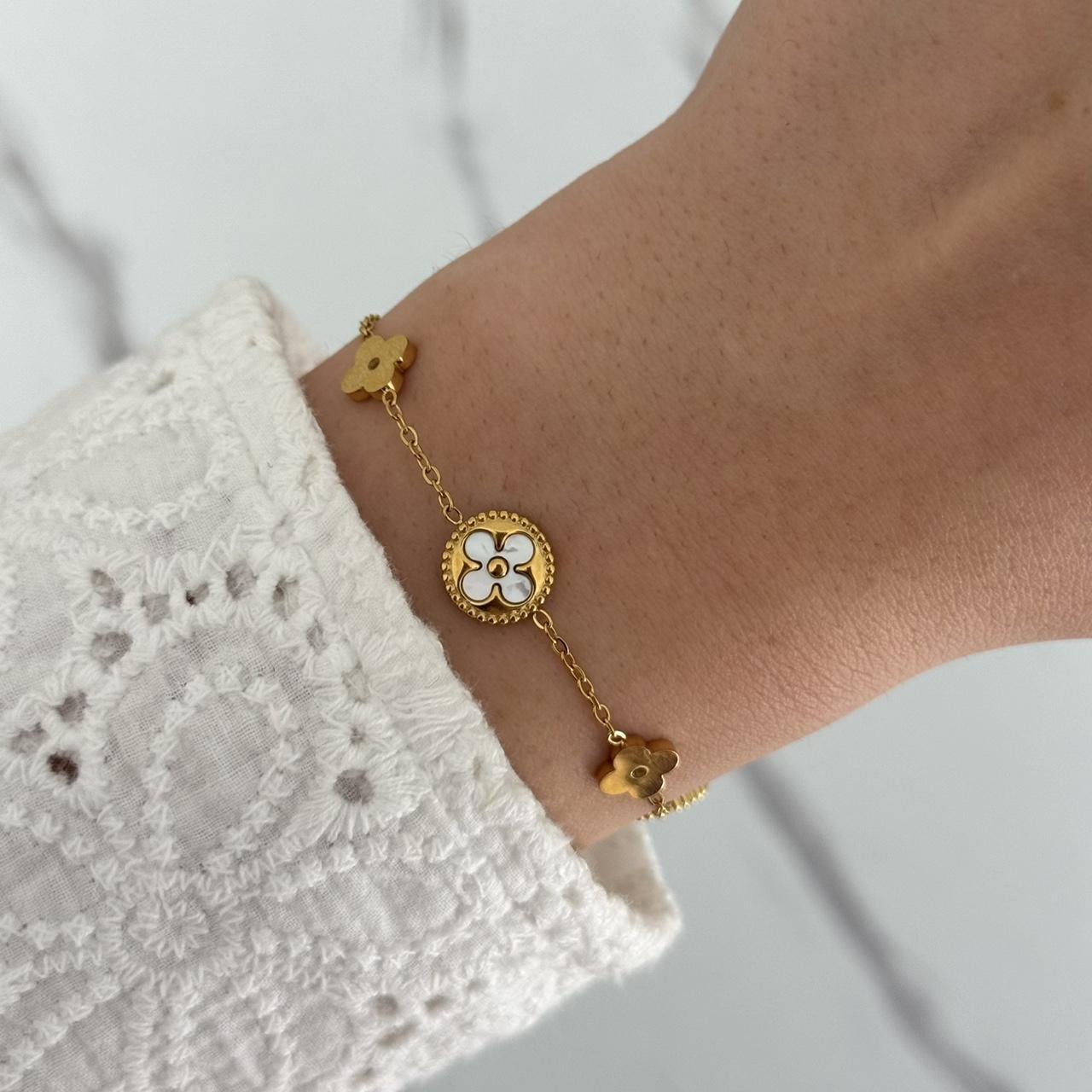 Gold Floral Bracelet