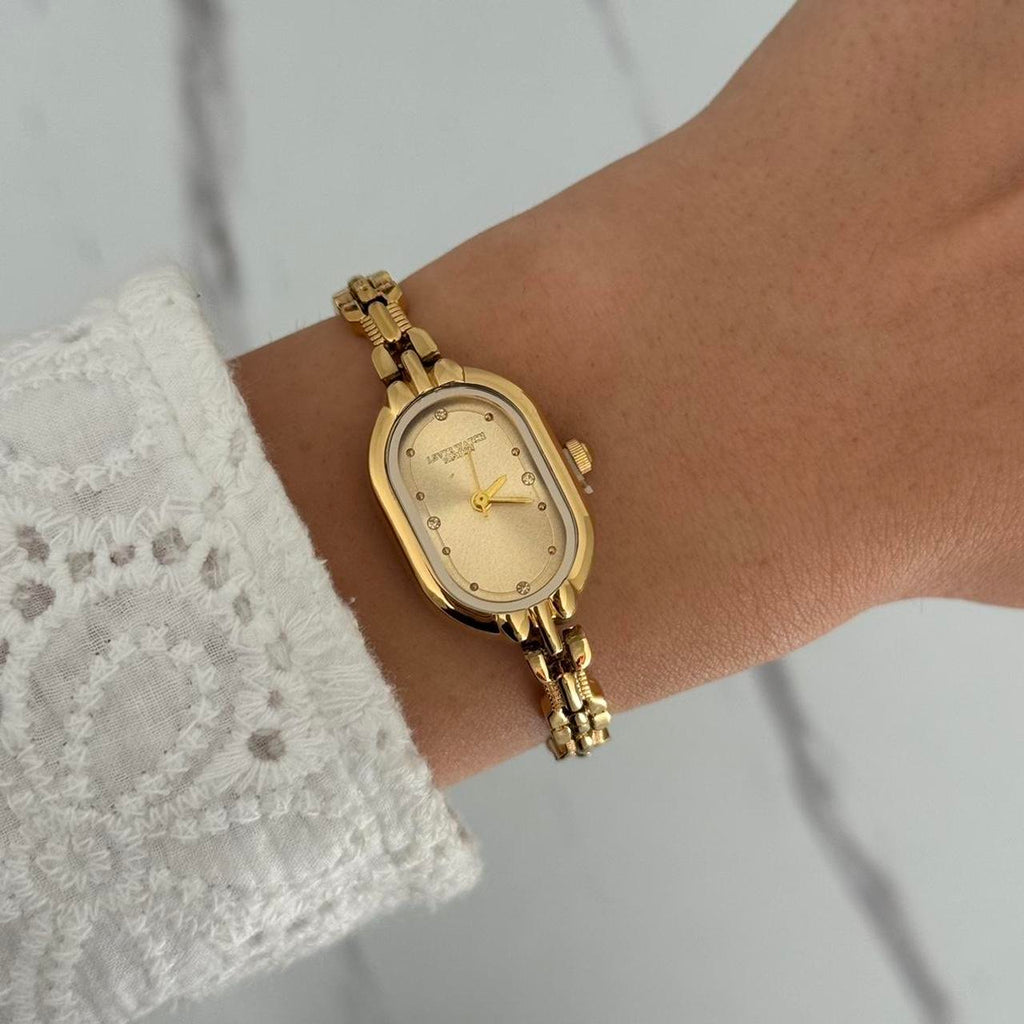 Gold mini watch PARIS