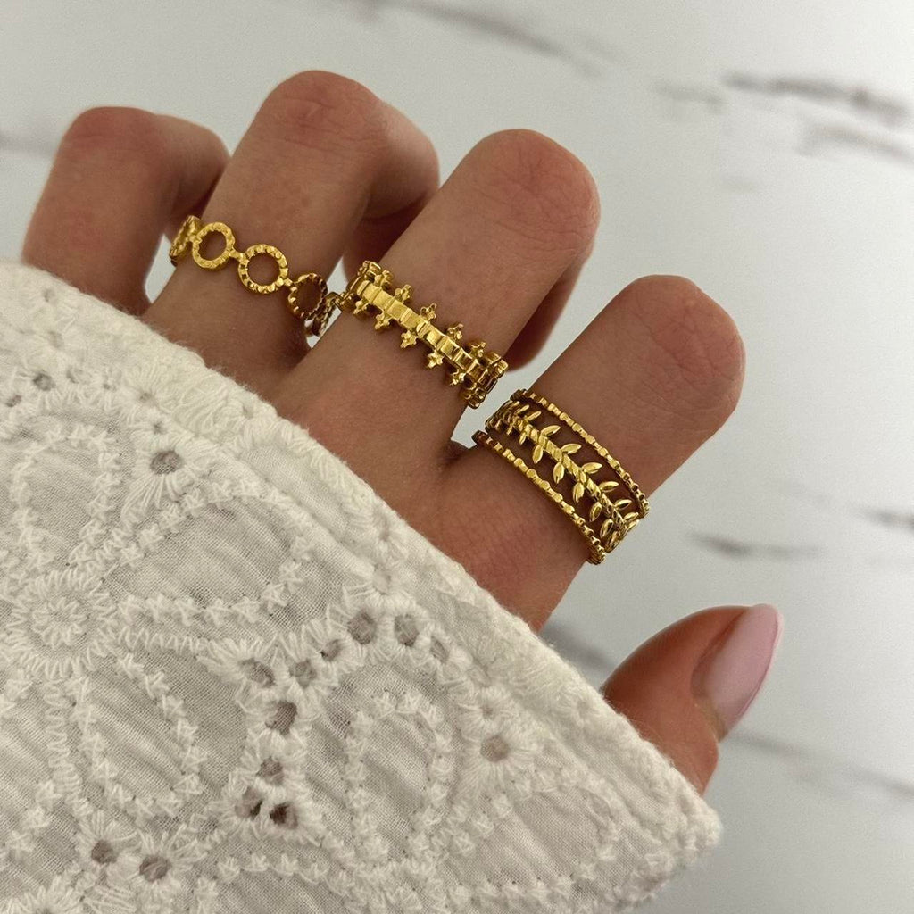 Set of 3 Gold Rings