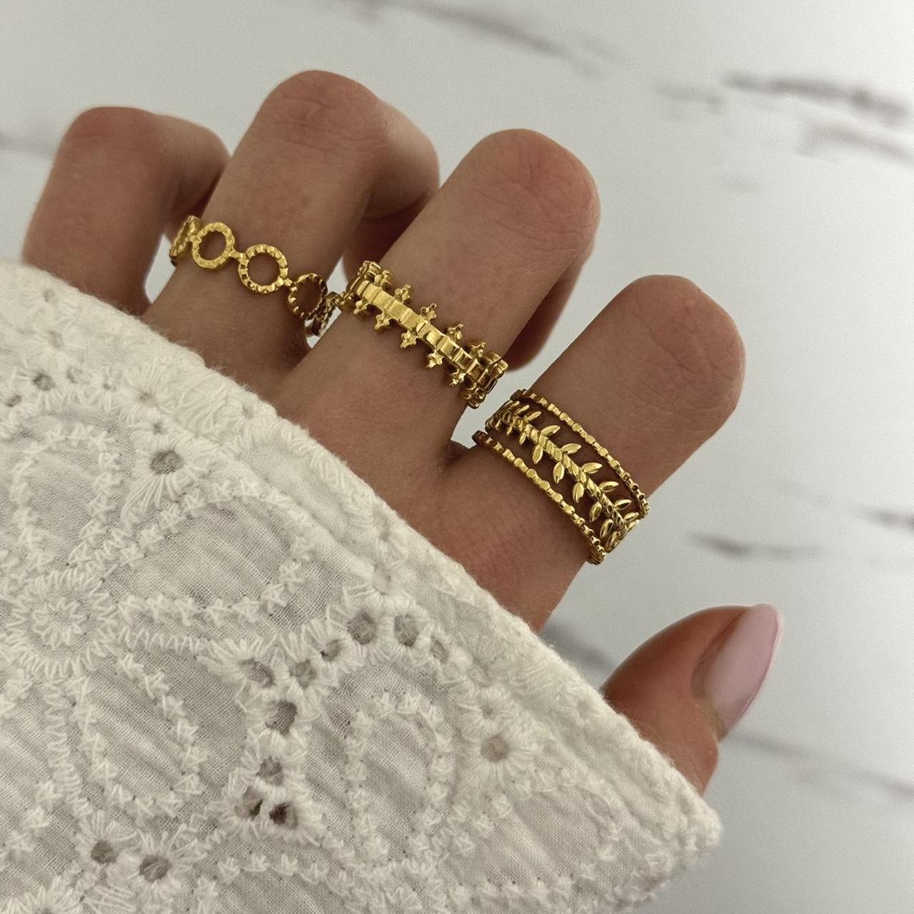 Set of 3 Gold Rings