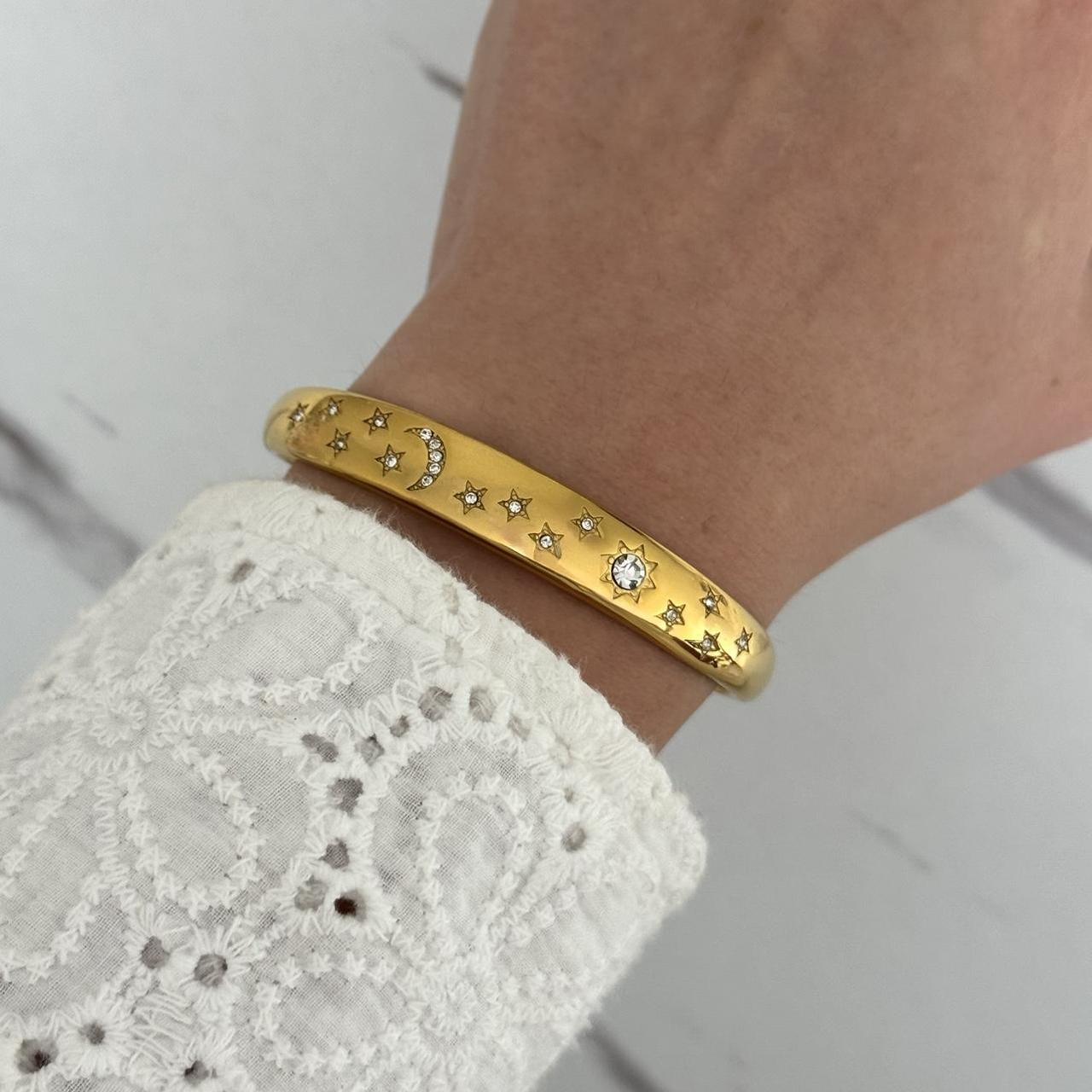 Gold Star Zircon Stones Bracelet