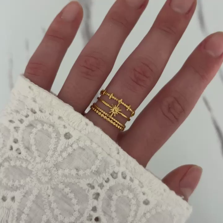 Gold Stars Ring