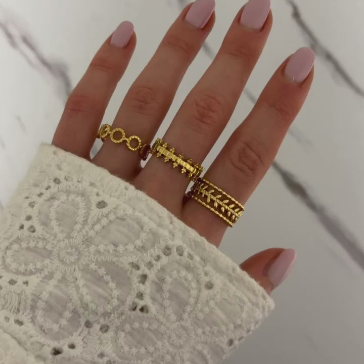 Set of 3 Gold Rings