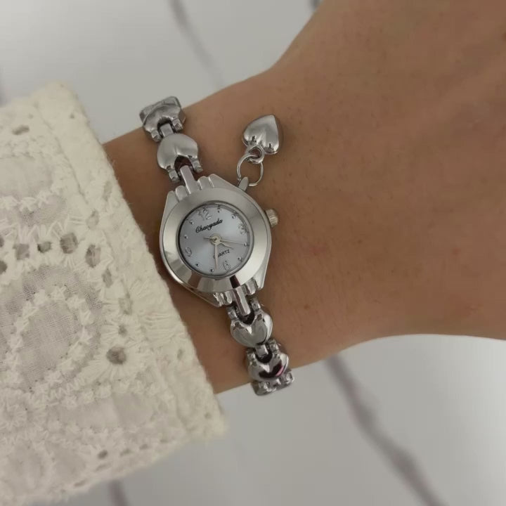 Silver/Blue Mini Watch