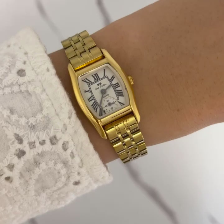 Vintage Style Gold Mini Watch
