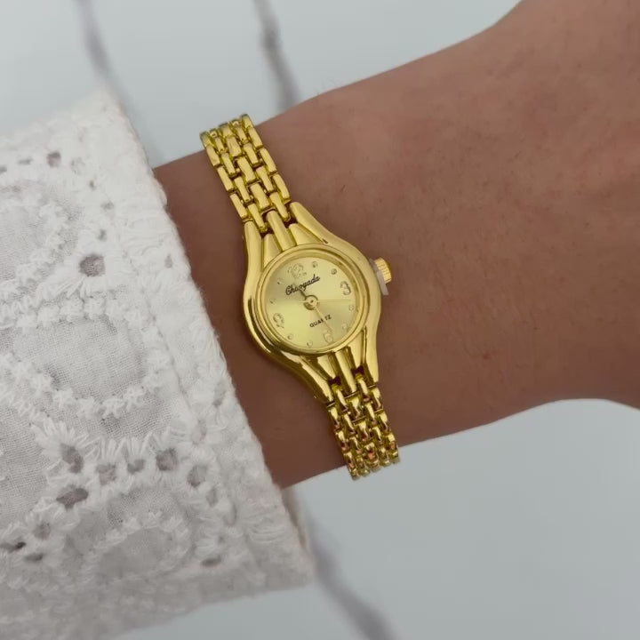 Tiny Gold Mini Watch