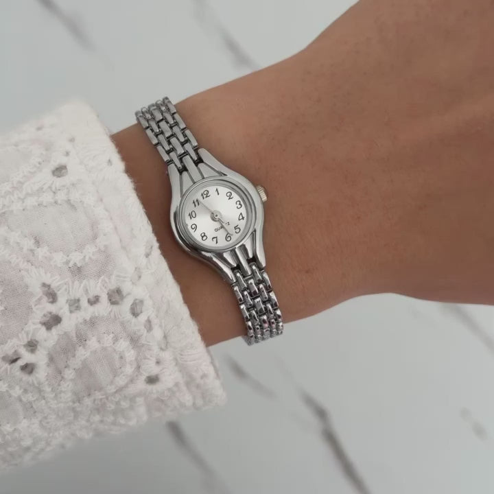 Mini Silver/White Watch