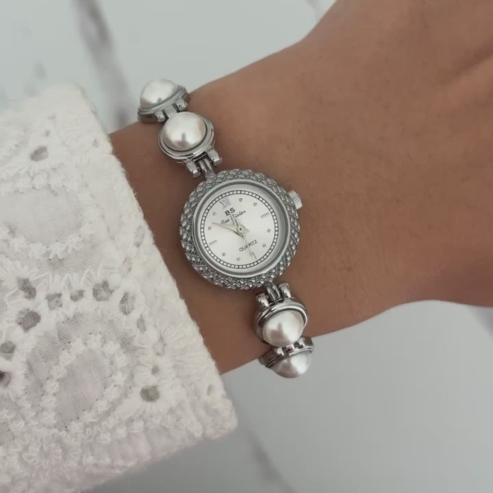 Pearl Silver/White Watch