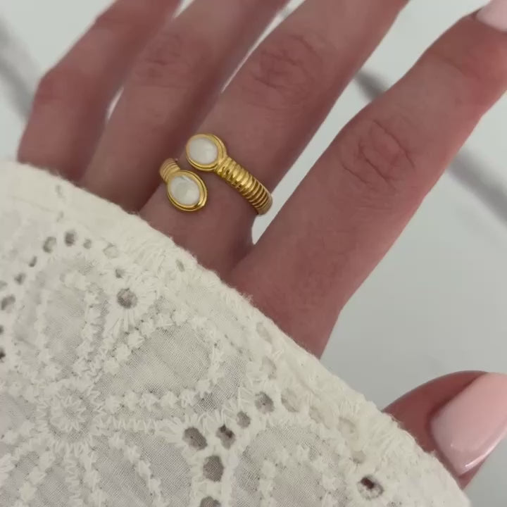 Gold/White Ring