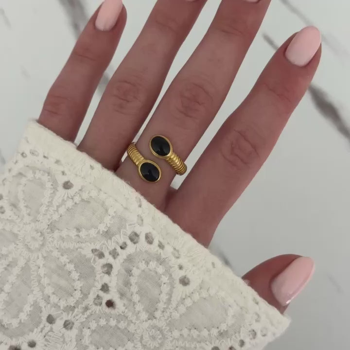 Gold/Black Ring