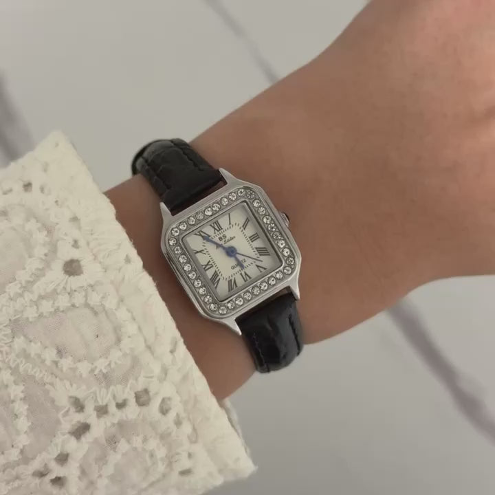 Retro Silver/Black Watch